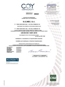 certificato uni en iso 14001 2015